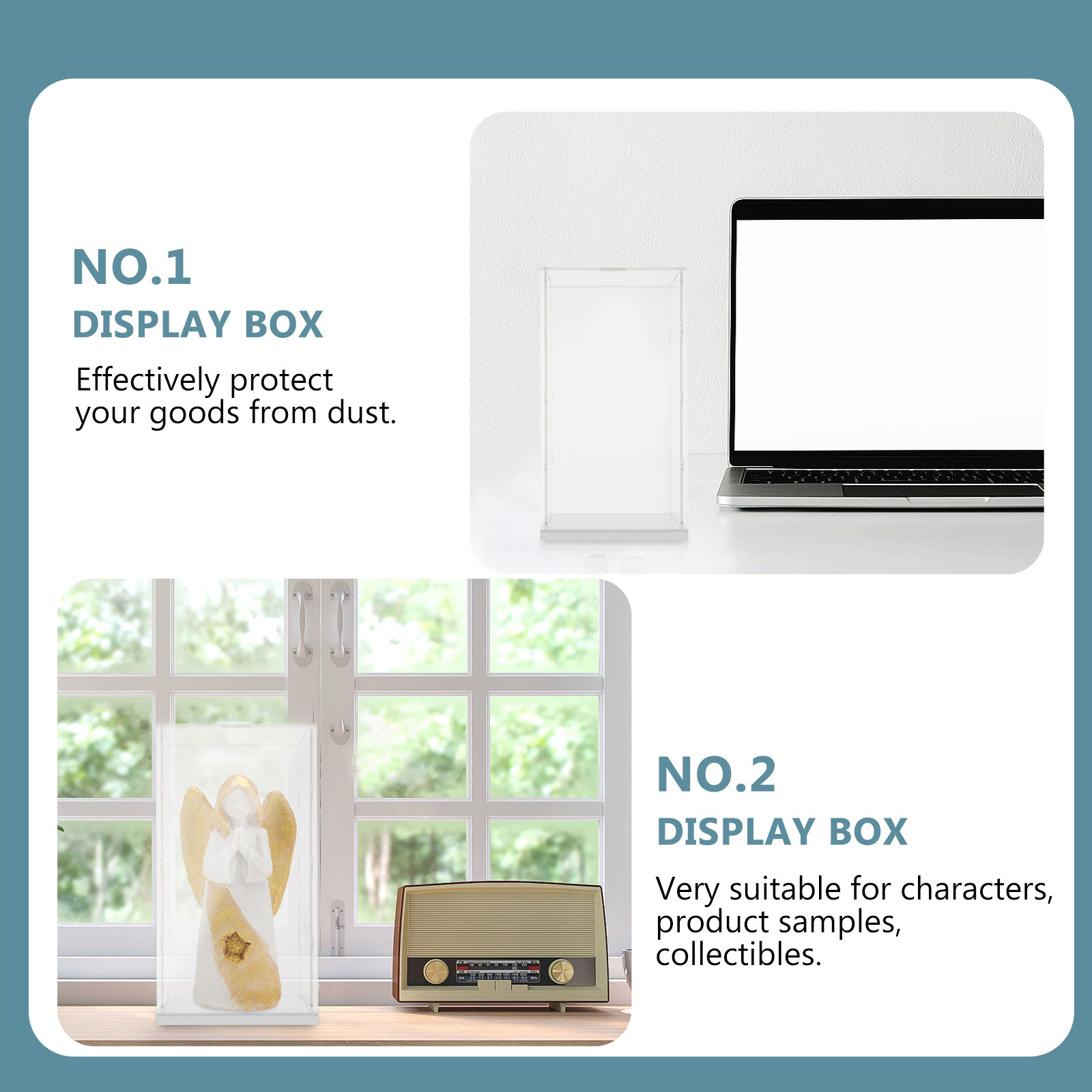 Figure Display Box - Acrylic Display Box Transparent Waterproof Dust-Proof