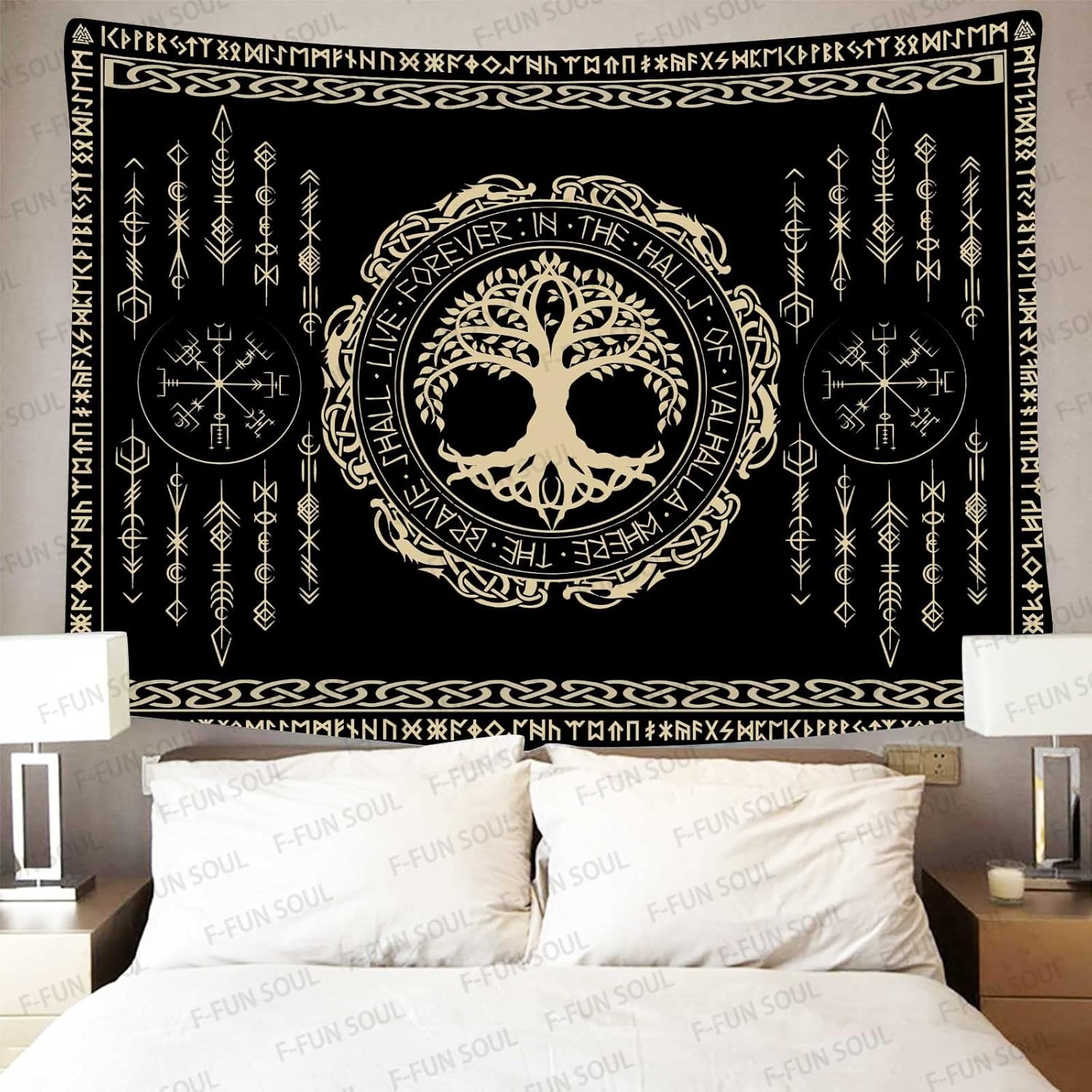 Norse Mythology Tapestry Indie - Wall Scroll Tapestry review and price