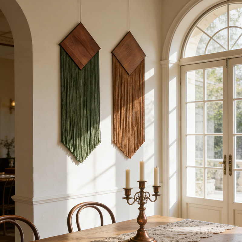 Bohemian Cotton Rope Woven Tap - Wall Scroll Tapestry review and price