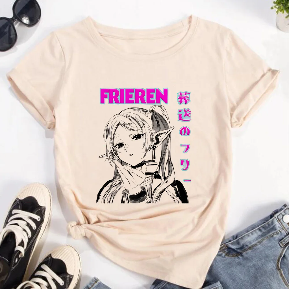 Frieren Tshirt Women Streetwea - Frieren Anime Merchandise review and price